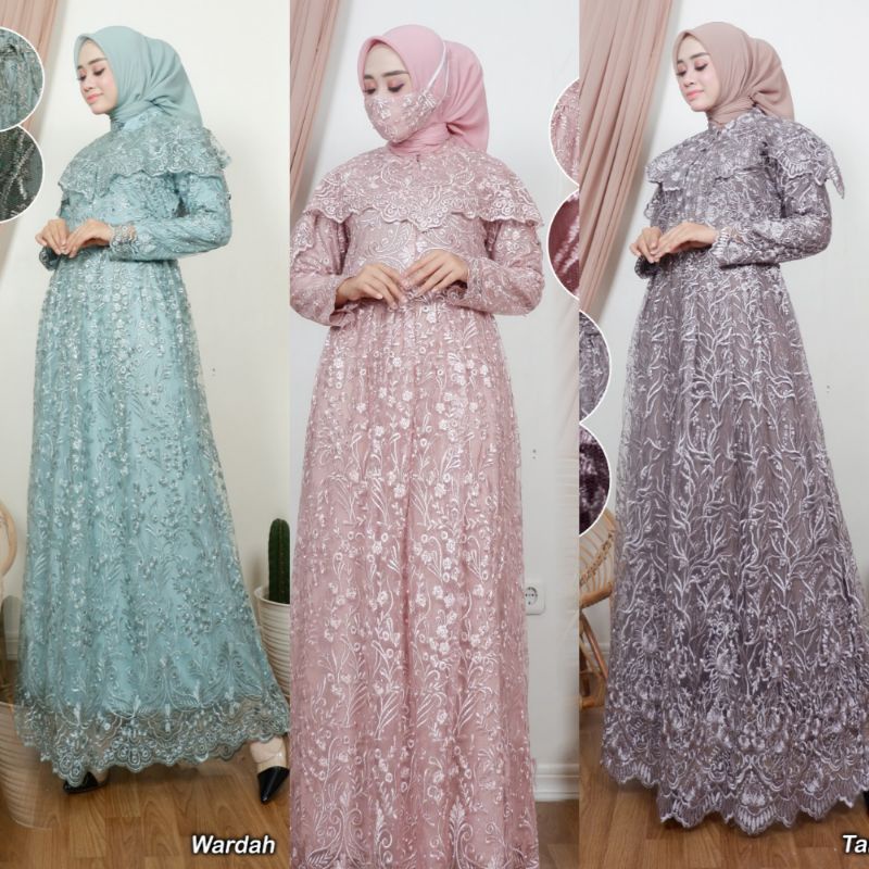 Gamis Syahida Kebaya /Gamis Wanita Muslim /Gamis Kebaya /Gamis Tulle