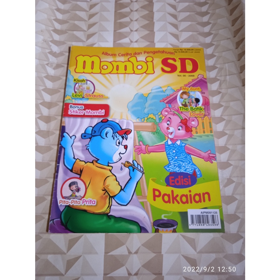 majalah anak mombi SD vol 56 2009 edisi pakaian