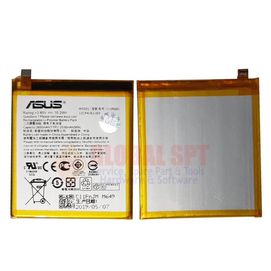 BATERAI ASUS C11P1601 / BATRE / BATERE ZE520KL / ZB501KL / A007