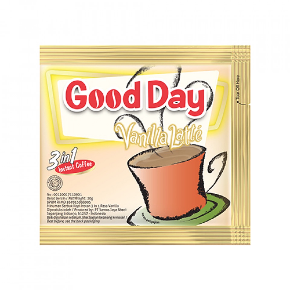 

Good Day Vanilla Latte Sachet 20gr