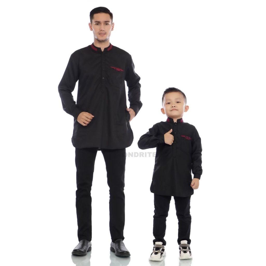 [ PREMIUM QUALITY! ] KURTA BAJU KOKO COUPLE AYAH DAN ANAK ONDRITE ORIGINAL KURTA BAJU MUSLIM PRIA KURTA COUPLE AYAH ready siap kirim kurta couple panjang ayah dan anak