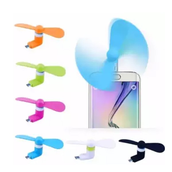 Kipas Portable Mini Usb Micro/Type C/Lightning - Plug n Play - Colok Langsung Hidup