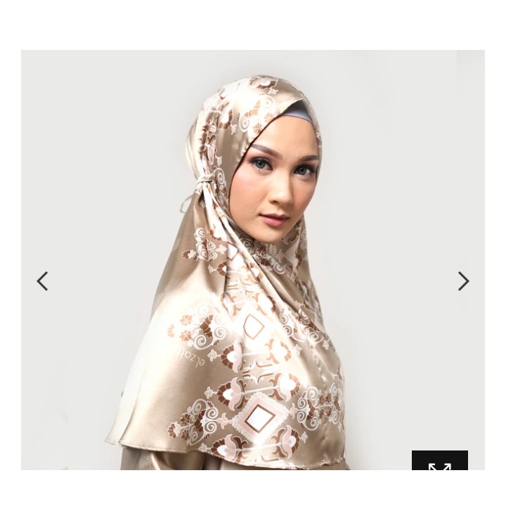Bergo bahan silk Terbaru Zaria M Kamila Border Elzatta