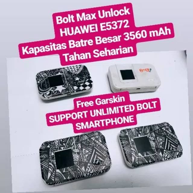 Modem Bolt Max Unlock All operator Kapasitas Batre besar