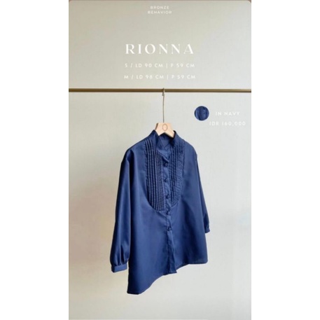 Bronze Behavior - Rionna Top in Navy