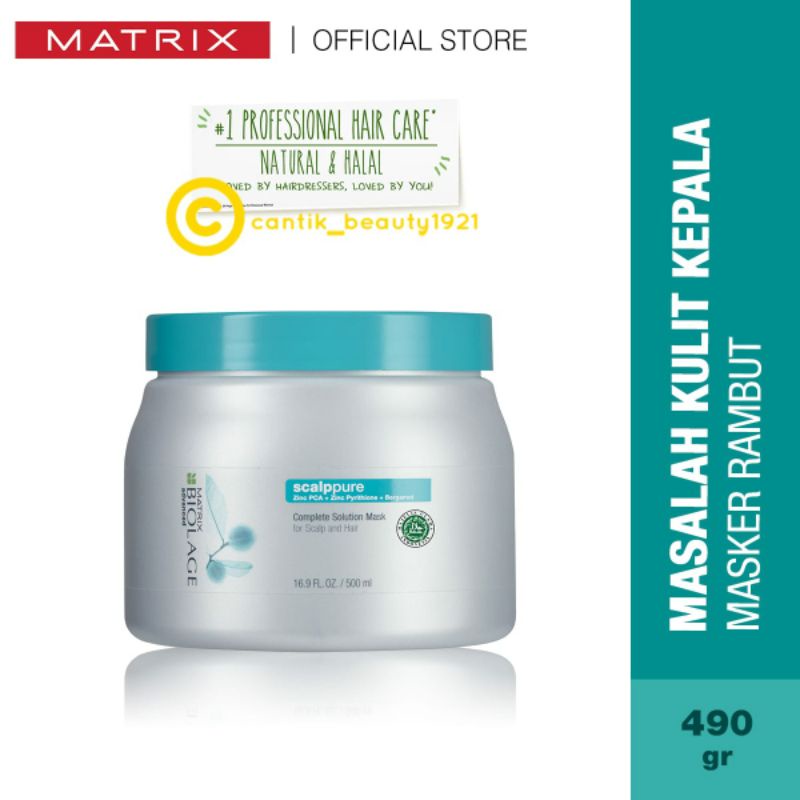 MASKER BIOLAGE SCALPPURE (TUTUP TOSCA) 490ML