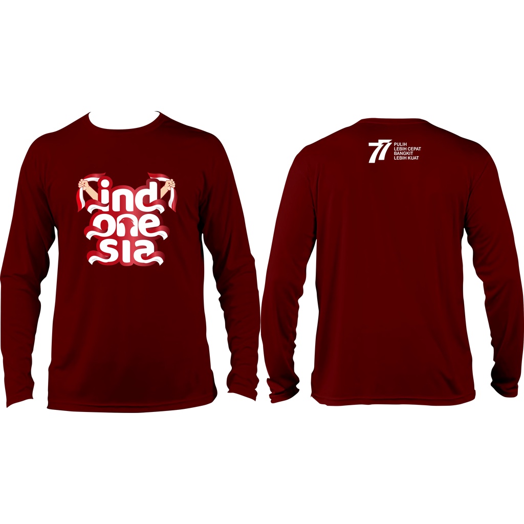 Kaos Hut Kemerdekaan RI Lengan Panjang