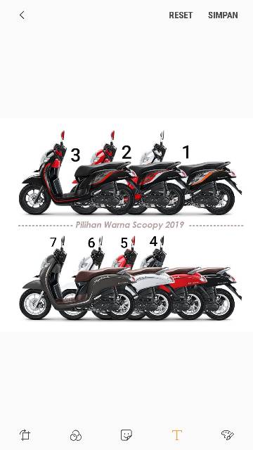 STIKER STRIPING SCOOPY SPORTY STYLISH 2019