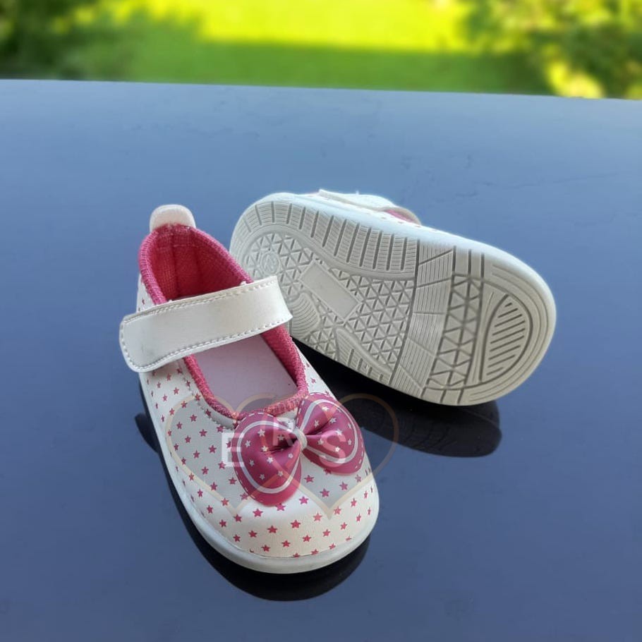 TOKOERS SNP09 Sepatu Pesta Anak Perempuan bunyi cit Umur 1 2 3 thn - Motif Pita