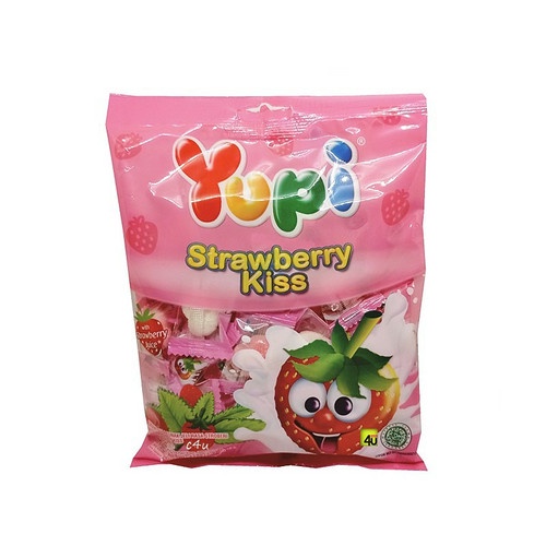 Permen Yupi Strawberry kiss // yupi zak kemasan