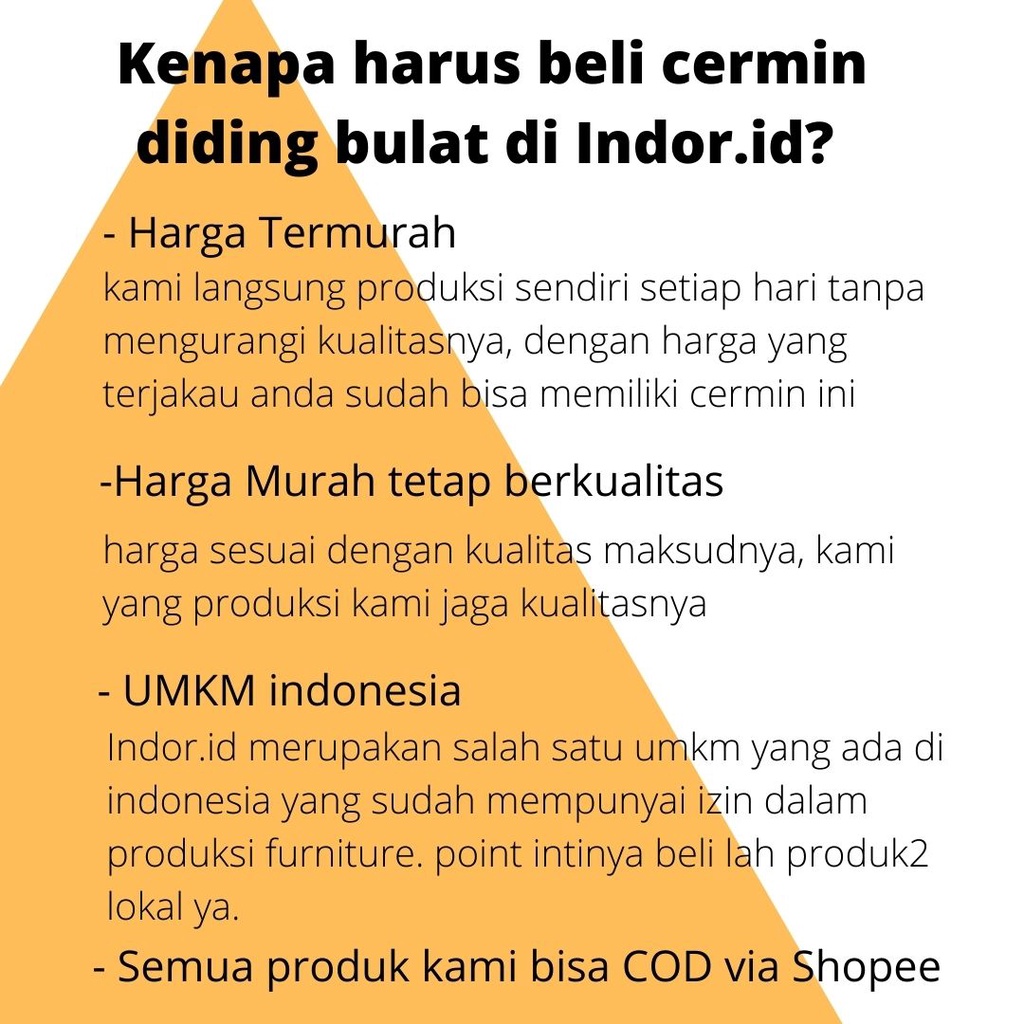 Cermin Gantung Dinding Kaca Bulat Murah Diameter 40 cm/ Cermin Aesthetic Minimalis Dekorasi Dinding Terbaru