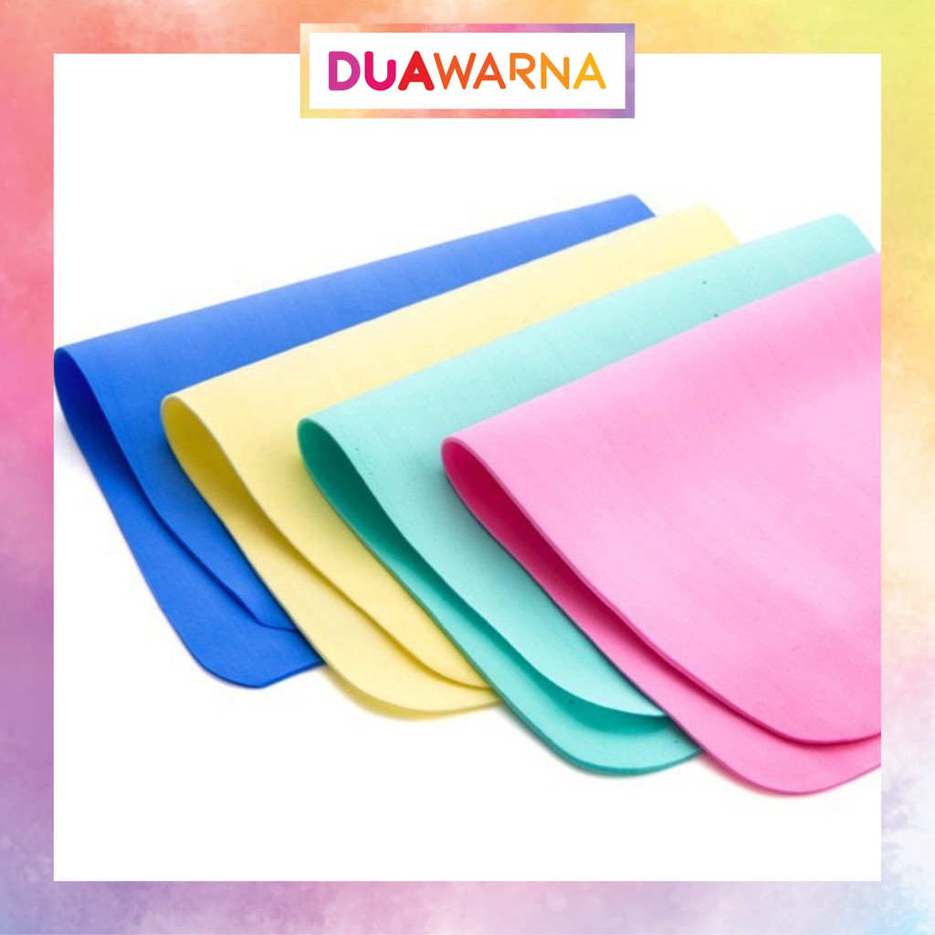 DuaWarna Kain Lap Kanebo Lap Pembersih Serbaguna Chamois Magic Towel Daya Serap Tinggi
