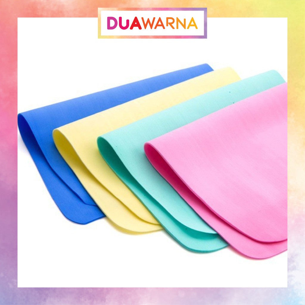 DuaWarna Kain Lap Kanebo Lap Pembersih Serbaguna Chamois Magic Towel Daya Serap Tinggi