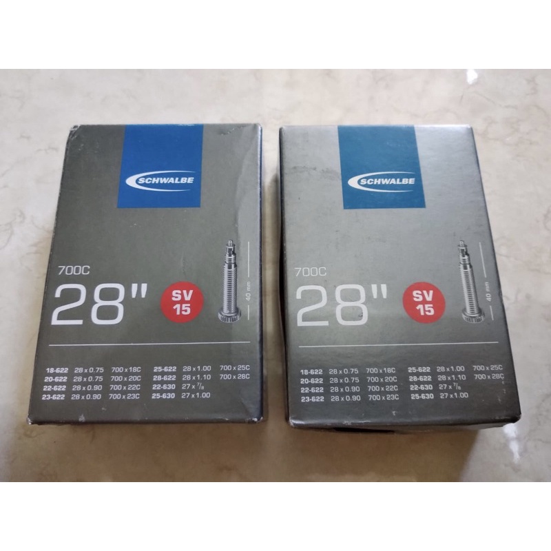 Ban dalam schwalbe Sv17 700 x 28-45c pentil presta 40mm. pentil ban sepeda