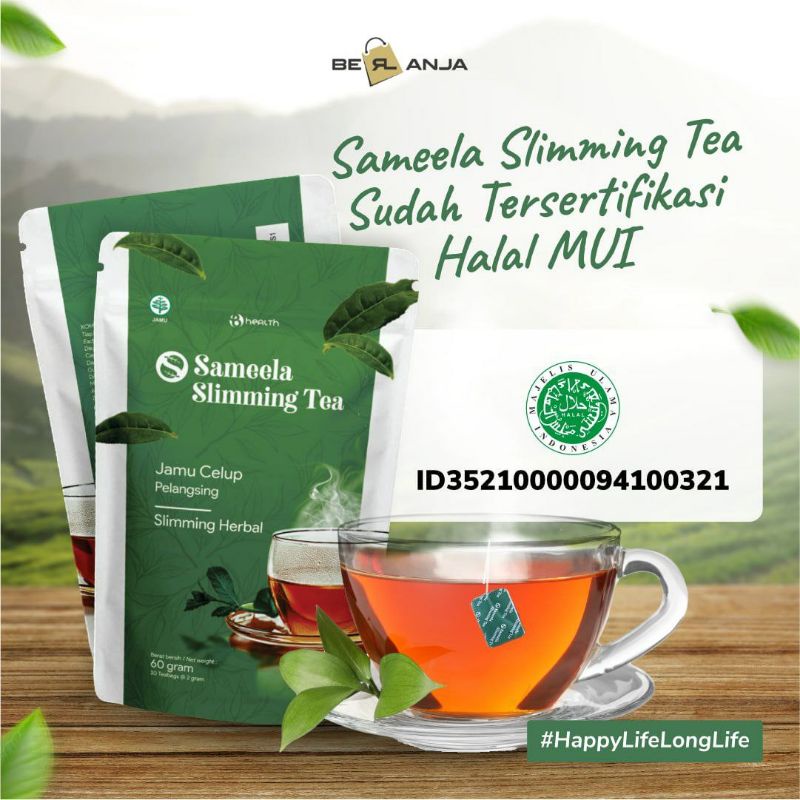 

Berl Berlanja Sameela Sliming Tea Teh Pelangsing Herbal