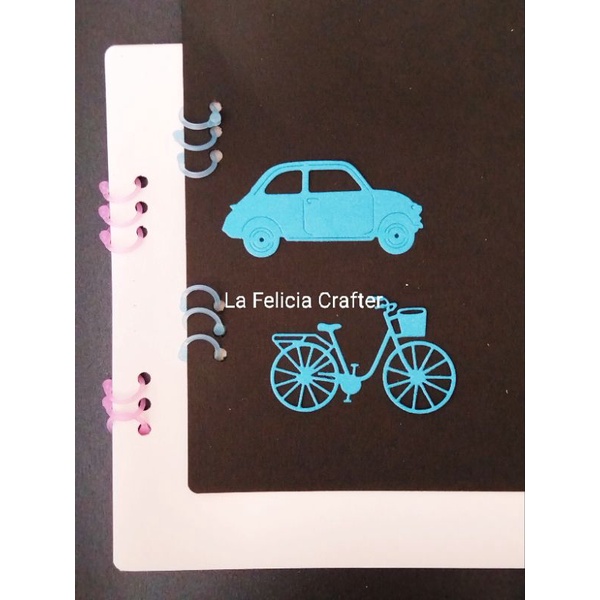 

Die Cut Mobil Sepeda / Scrapbook / Dekorasi / Jurnal / DIY