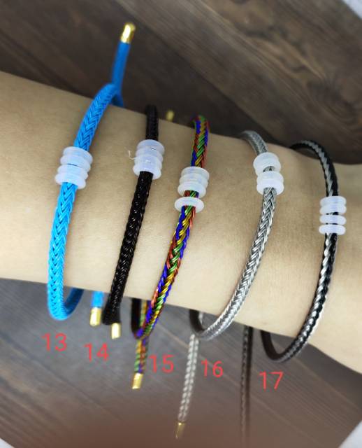 FIFI FASHION Gelang tangan wanita  Korea Mode Kreatif  Tali kawat Gold Disesuaikan (1-17) 12#