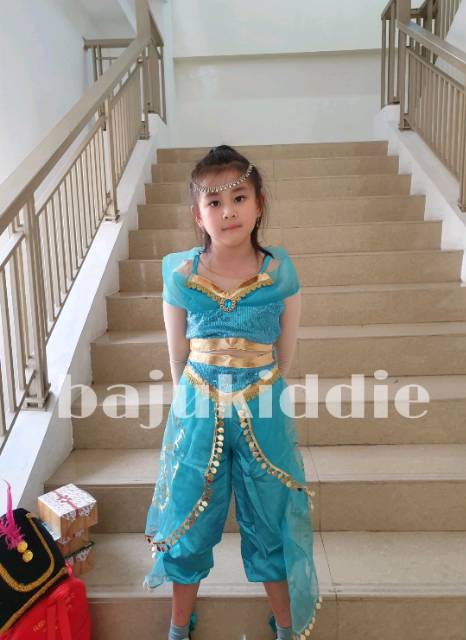 8100034 PRINCESS JASMINE DRESS / GAUN PRINCESS ALLADIN ANAK / DRESS INDIA ANAK IMPORT / KOSTUM ANAK