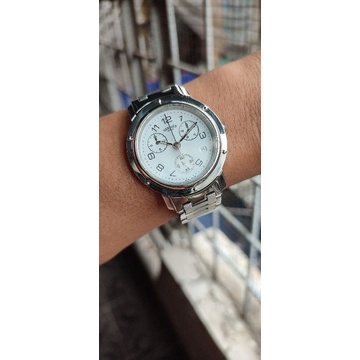 Jam Hermes Clipper Chronograph (jam bekas quartz)