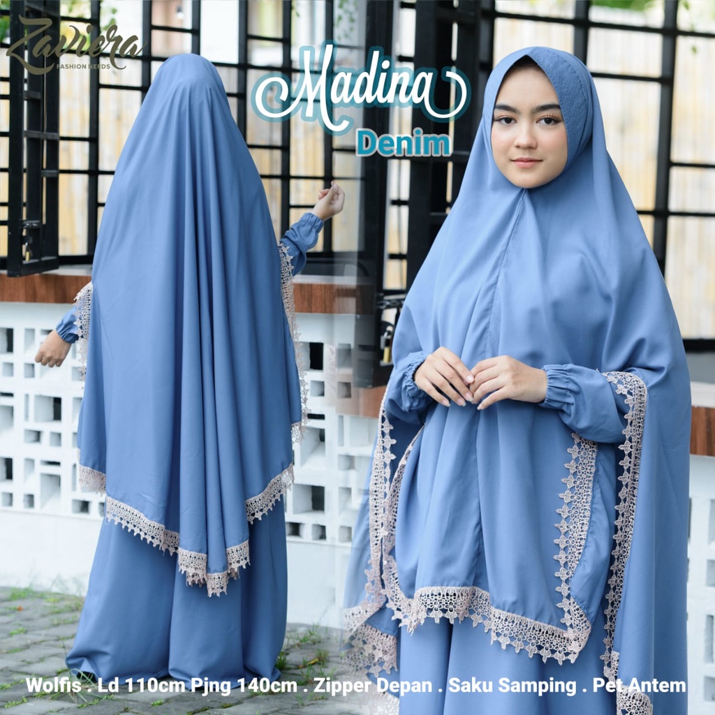 MALAIKA SYARI gamis syari free cadar original qiara fashion original intanaka kanza-MADINA DUSTY