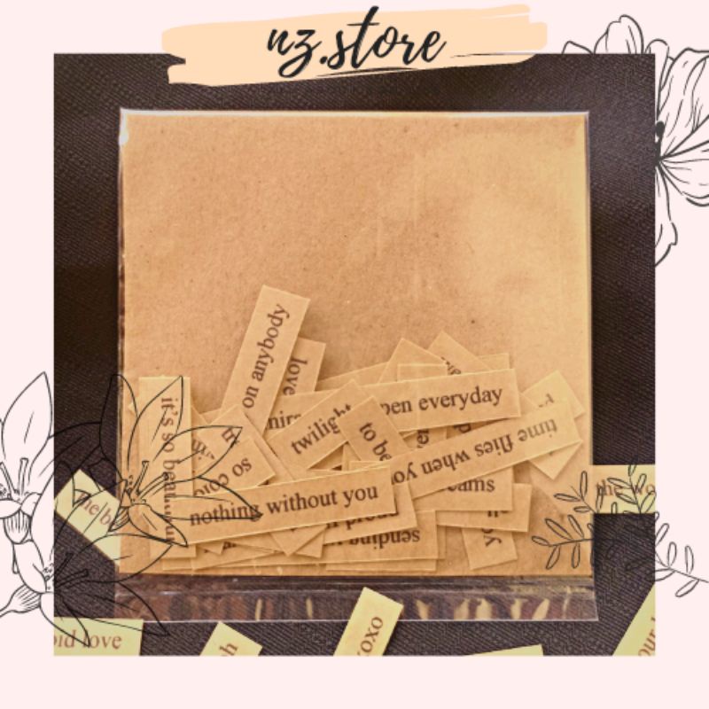 

[naza.id]Sticker Pack Word Aesthetic/ Stiker Quotes