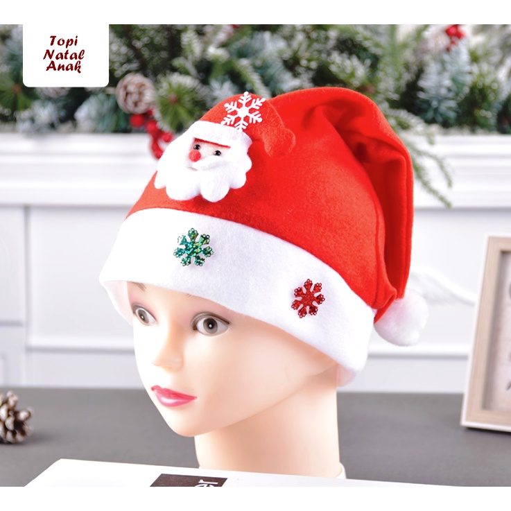 Topi Natal Dewasa Anak Christmas Hat Topi Santa Claus Topi Fashion