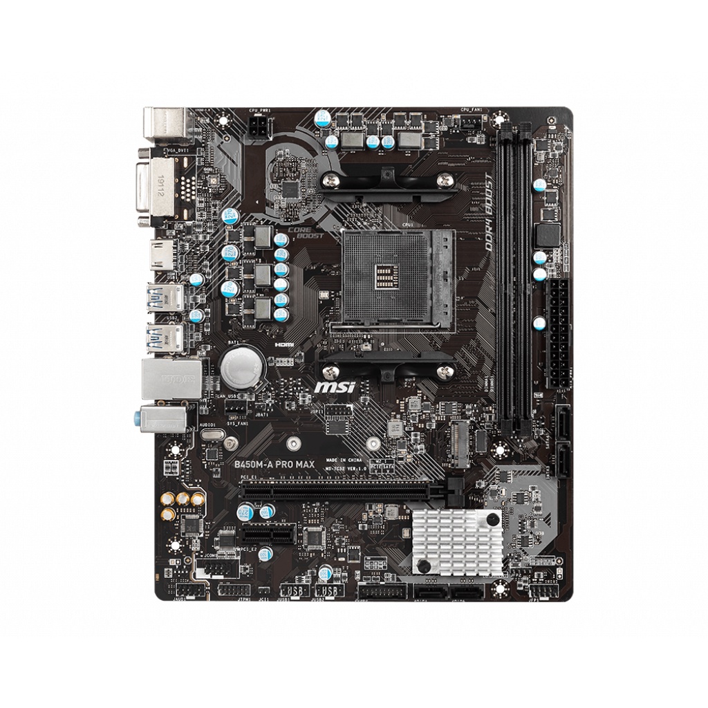 MSI B450M A PRO MAX | Motherboard AMD B450 Ryzen AM4 M-ATX