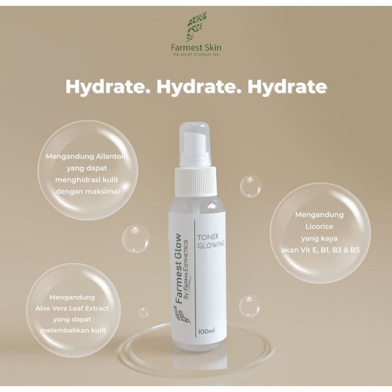 Toner glowing farmest skin