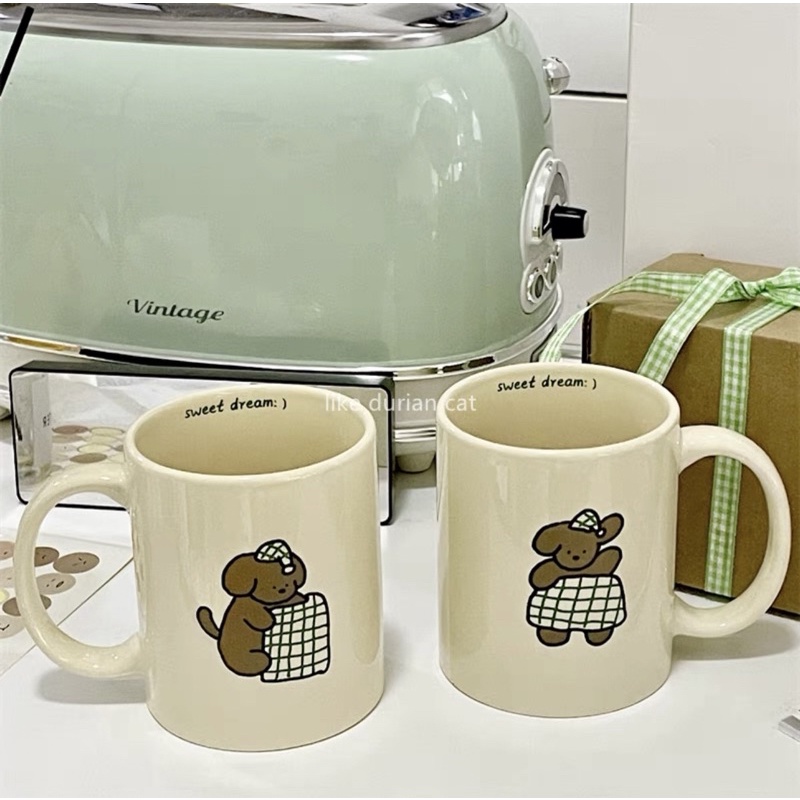 PREMIUM MUG POODLE / GELAS CANGKIR KERAMIK CUP / TEA MUG COFFEE MILK TEA CERAMIC MUG / CANGKIR TEH KOPI