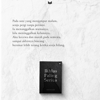 Sabar Paling Dalam / Ikhlas Paling Serius - Fajar Sulaiman | Shopee