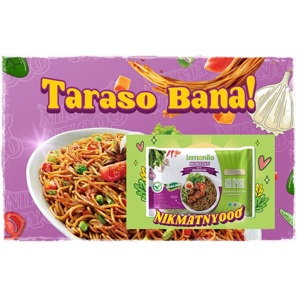 Lemonilo Mie Instan Spektarasa Rasa Rendang/ Lemonilo Mie Goreng Instant Rasa Rendang / Mie Instant Sehat/ Mie Sehat