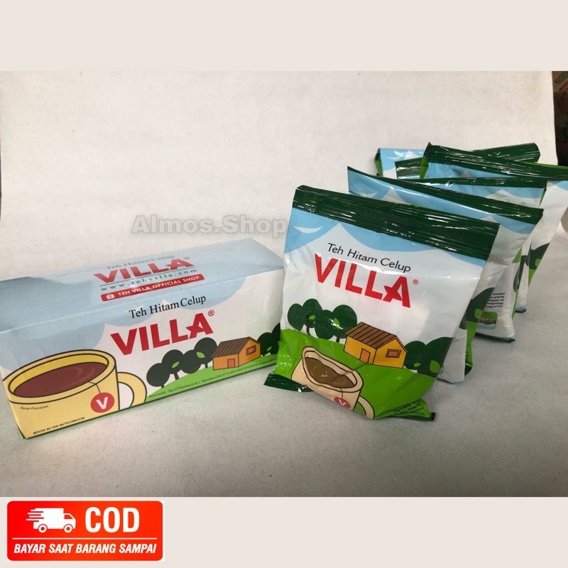 Teh VILLA Celup Kotak isi 25 dan Renceng isi 12pcs