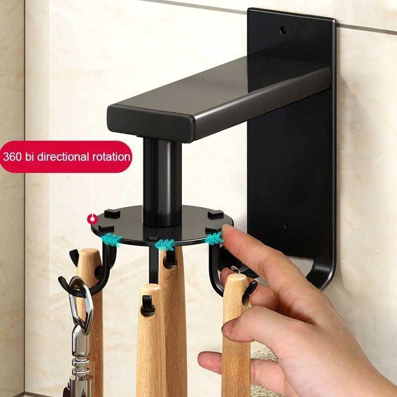 GREBON Hanger Rak Gantungan Dapur 8 Hook Strong Adhesive - E009