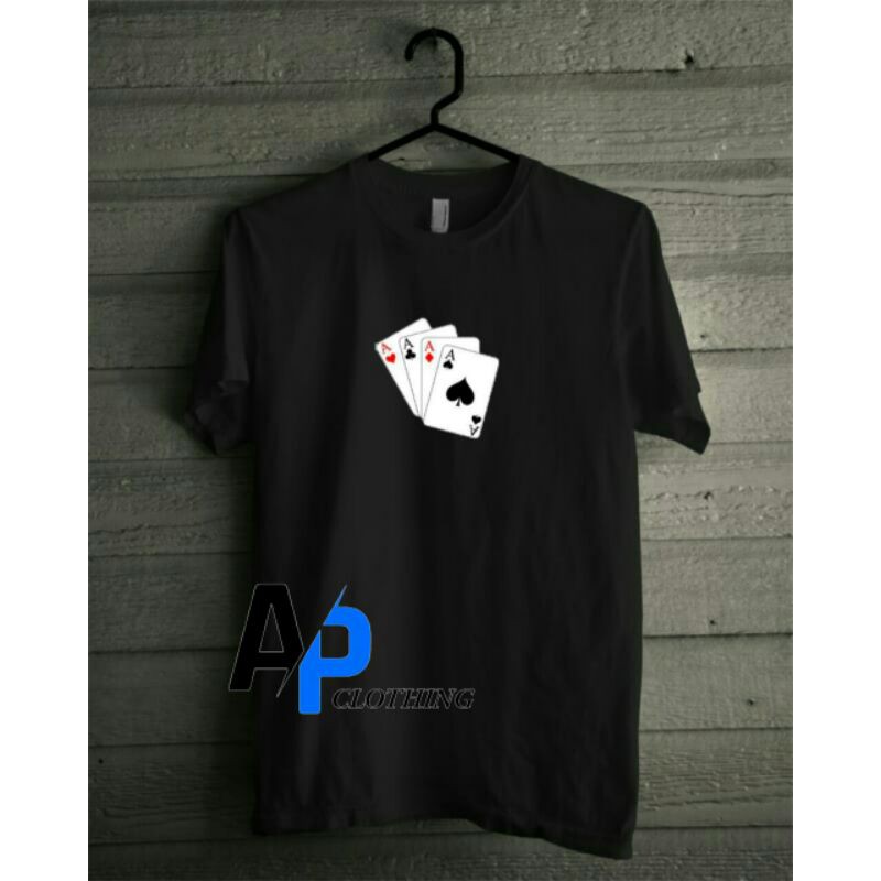KAOS T-SHIRT KARTU REMI AP_clothing