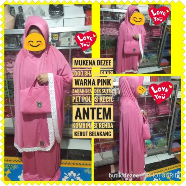 Mukena Dezee Logo Bhayangkari Shopee Indonesia