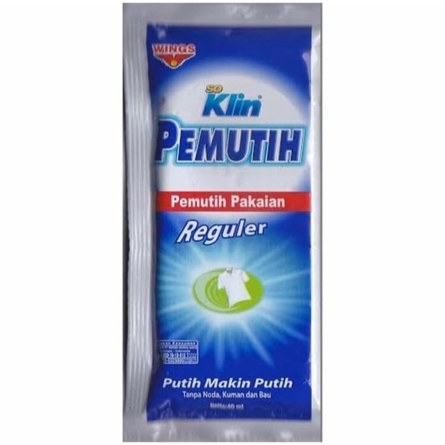 Pemutih Pakaian So Klin 40ml (Rencengan)