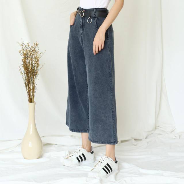 Meisa kulot boyfriend jeans acid black