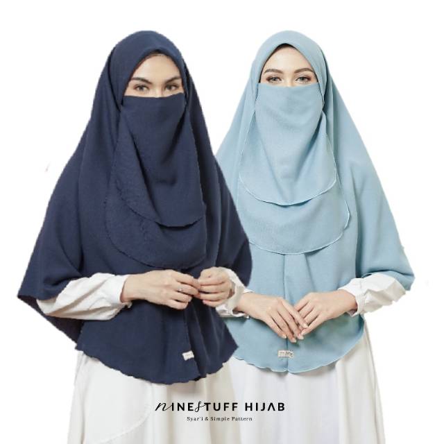 Ninestuff Hijab | Hijab Hasna Instan bolbal+Cadar