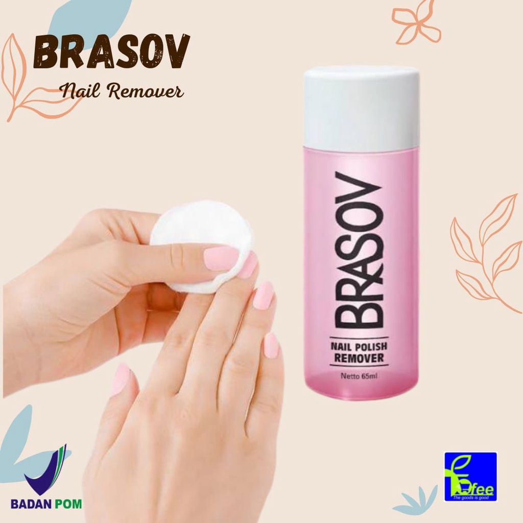 [LOCAL] - BRASOV Pembersih Cat Kuku 65 ML Penghapus Kutek Nail Polish Remover Kutex