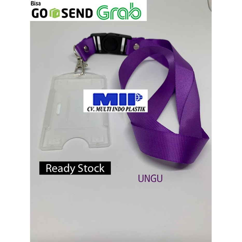 

Tali nametag ungu/tali gantungan id card/casing id card/nametagmurah