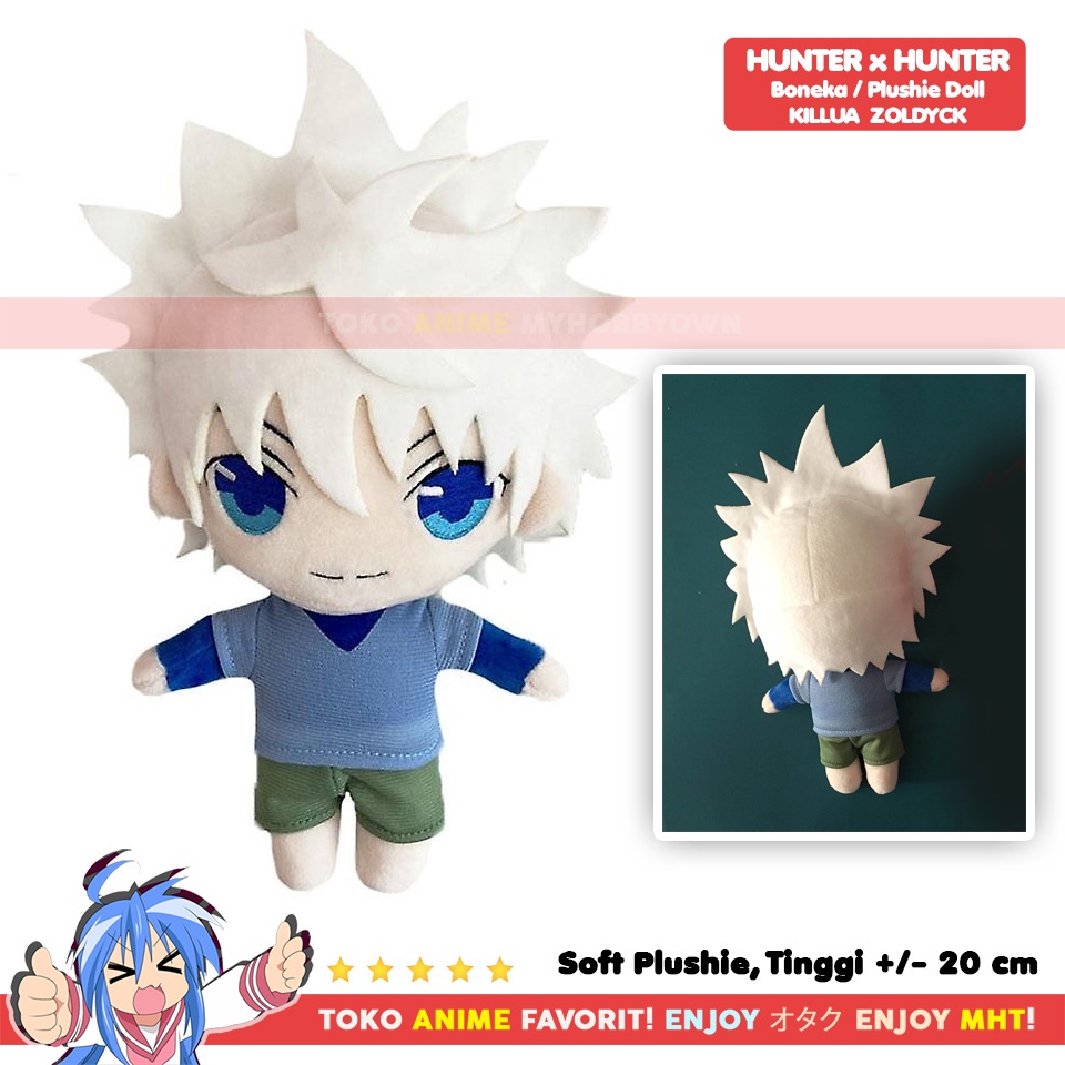 Boneka Anime Karakter Hunter x Hunter Killua Zoldyck Plushie Doll