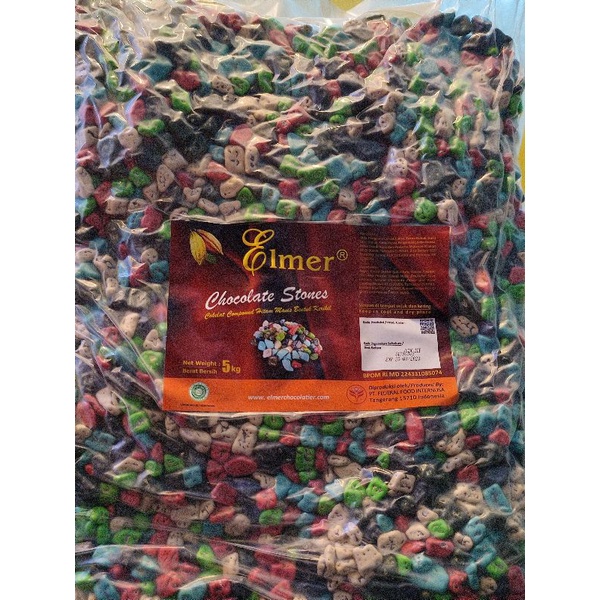 

Chocostones Mix Elmer / Cokelat Batu Elmer - Repack 100g