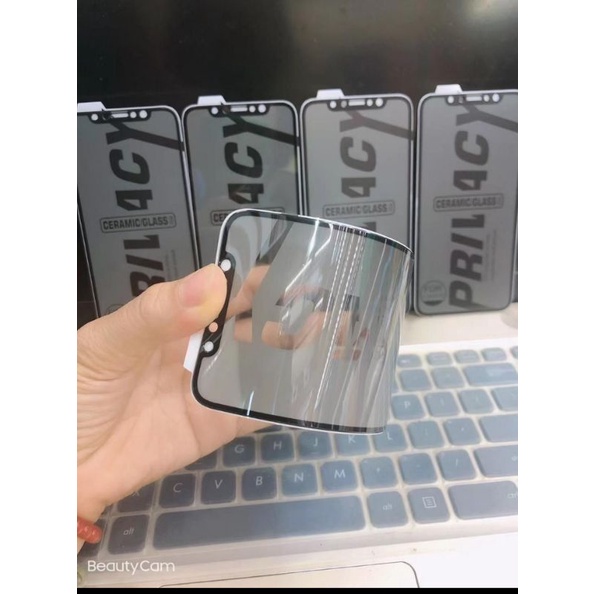 TG Ceramic Anti Spy IPHONE 6 6S 6SE 7 7 PLUS 8 8 PLUS X XS XR XS MAX, Anti Gores Keramik Anti Spy