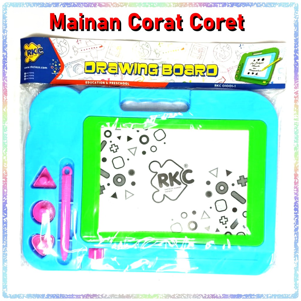 Drawing board kids mainan corat coret papan tulis pad menggambar mainan edukasi anak pra sekolah