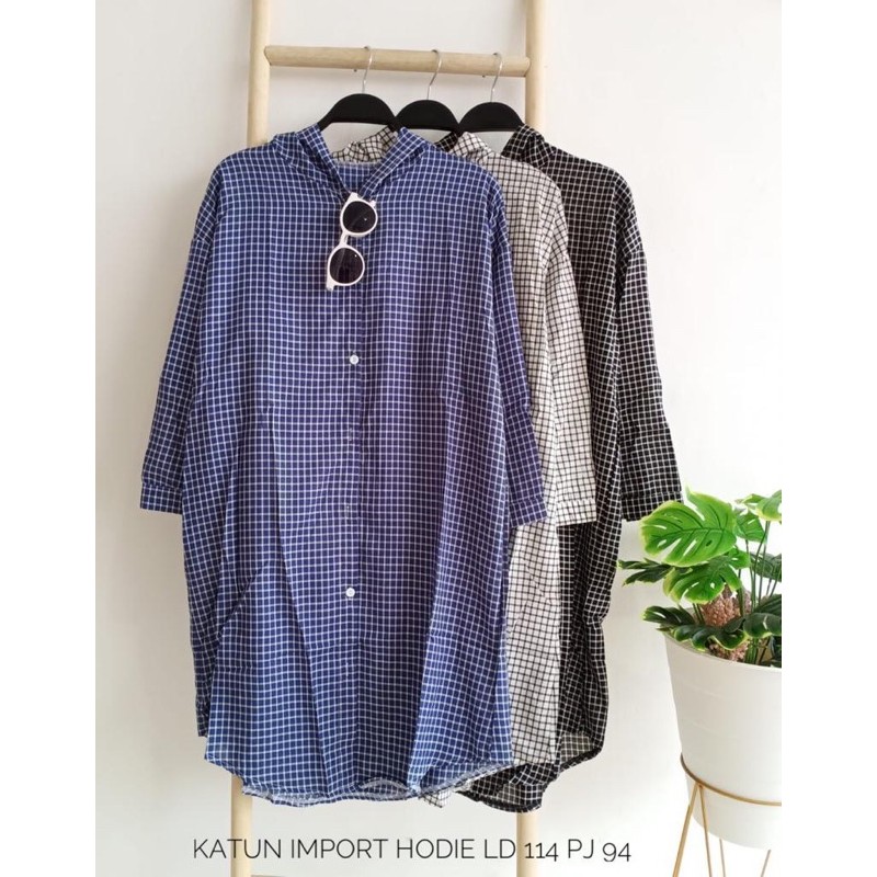 Tunik Katun Import Hoodie
