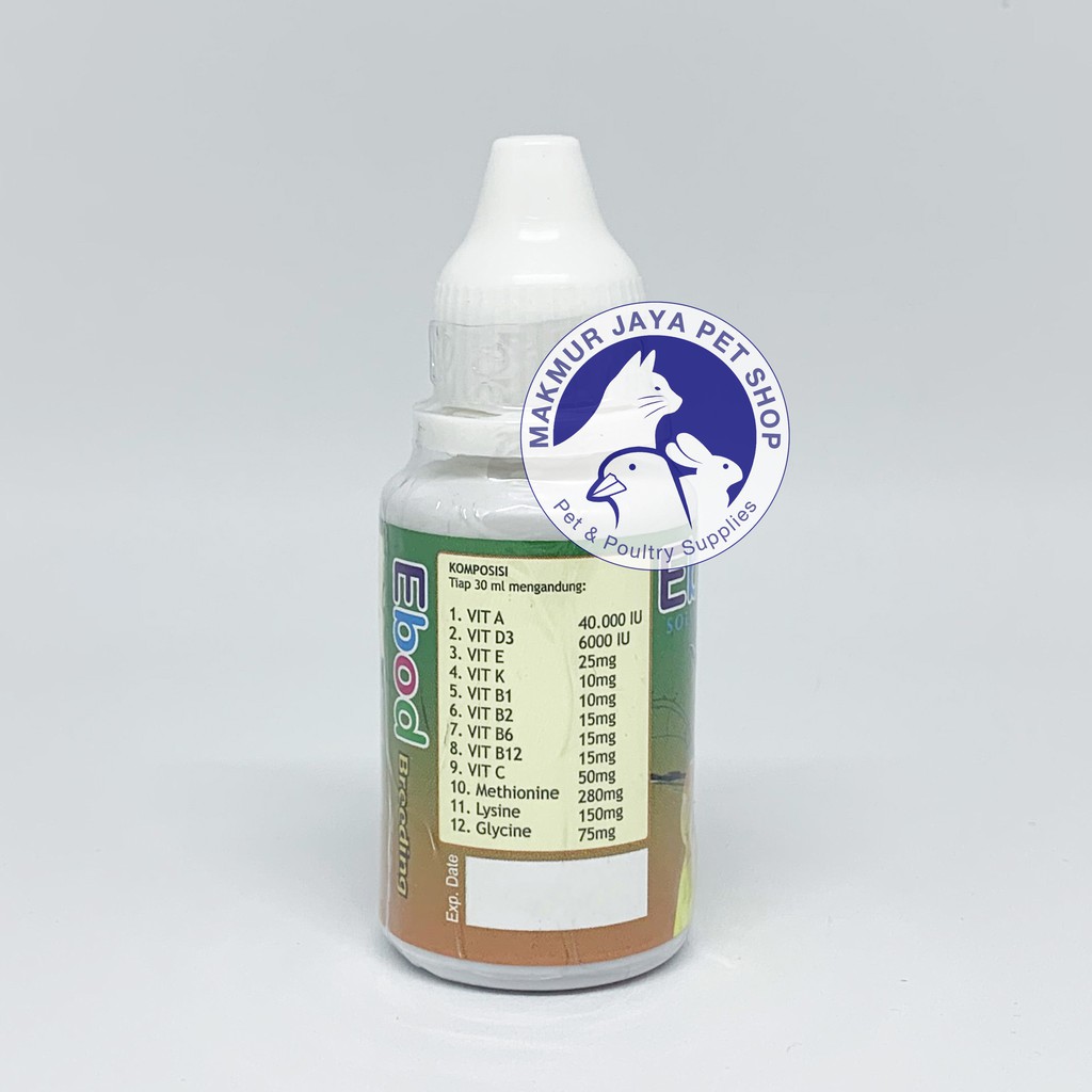 Ebod Breeding Vitamin Ternak Burung 30 ml