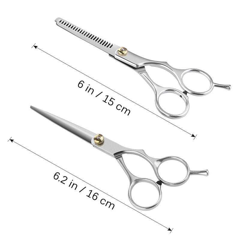 2 In 1 Set Gunting Rambut Bahan Stainless Steel Untuk Barber