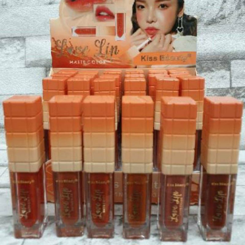 [PER 6 PCS] LIP GLOSS KISS BEAUTY LOVE LIP NO.70001-03