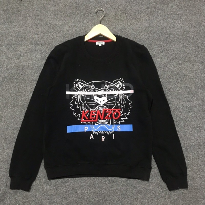 KENZO BIG LOGO Sweater Black Second Original Size M