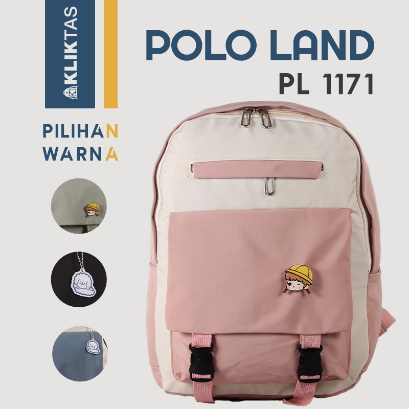 [KLIKTAS] Tas Ransel Anak Perempuan Polo Land 1171 - Ransel Backpack Anak Sekolah Korea